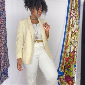 Classic Vintage Cream Blazer